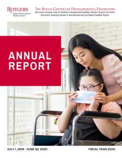 Annual Report pamphlet cover