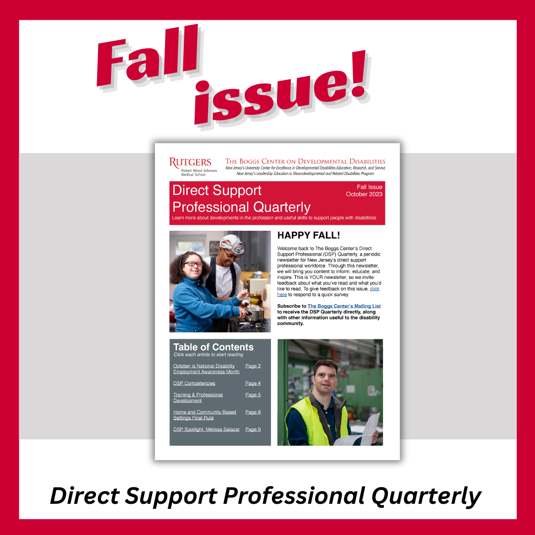 Direct Support Professional Quarterly Publication Cover