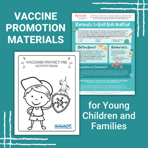 Vaccine promotion materials pamphlet cover