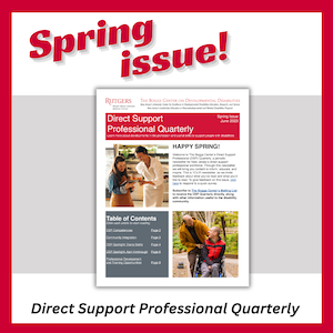 Direct Support Professional Quarterly Publication Cover
