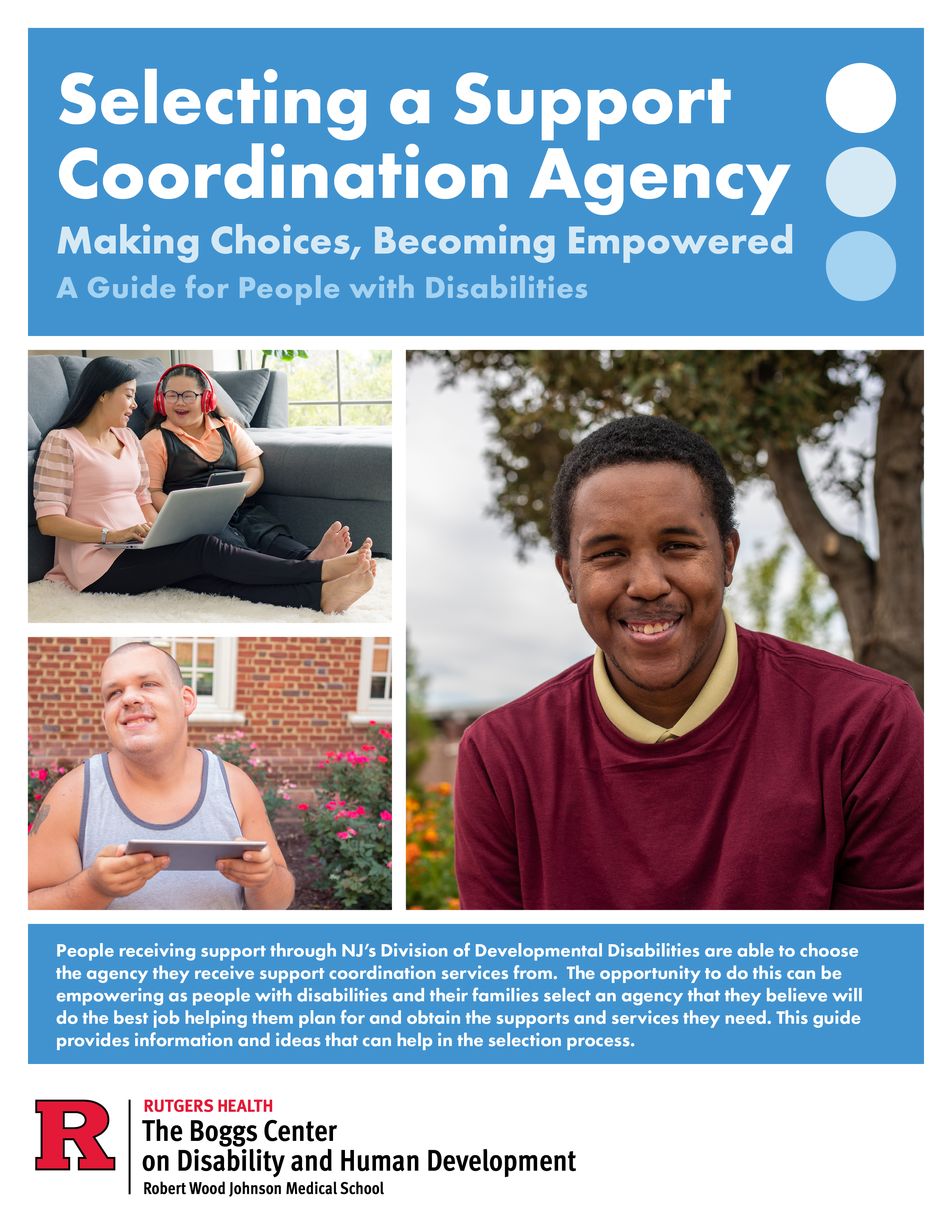 Selecting a SC Agency: A Guide for People with Disabilities cover