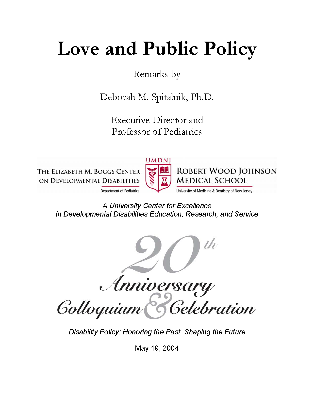 Love and Public Policy Cover