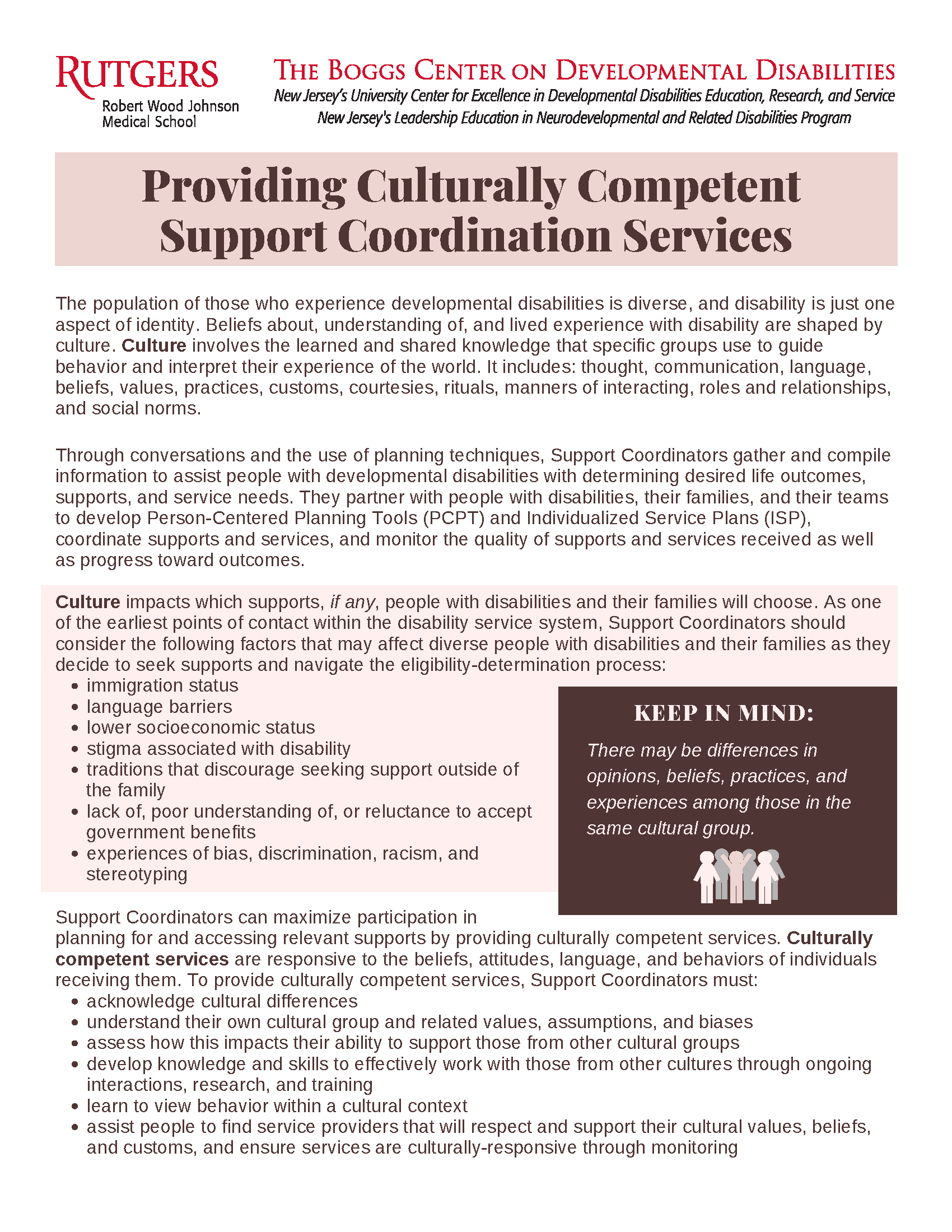 culturally competent services cover