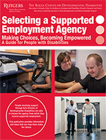 Selecting a Supported Employment Agency Publication Cover